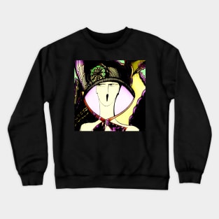 ART DECO SUMMER HAT Crewneck Sweatshirt